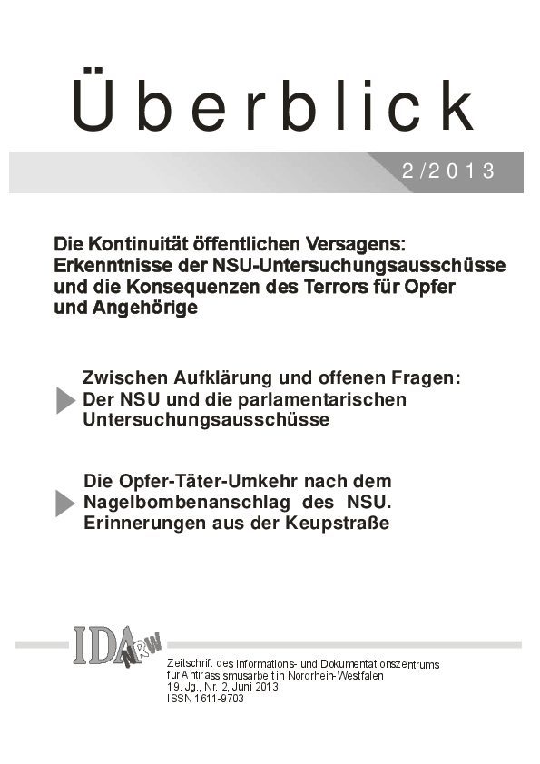 Überblick Nr. 2, Juni 2013