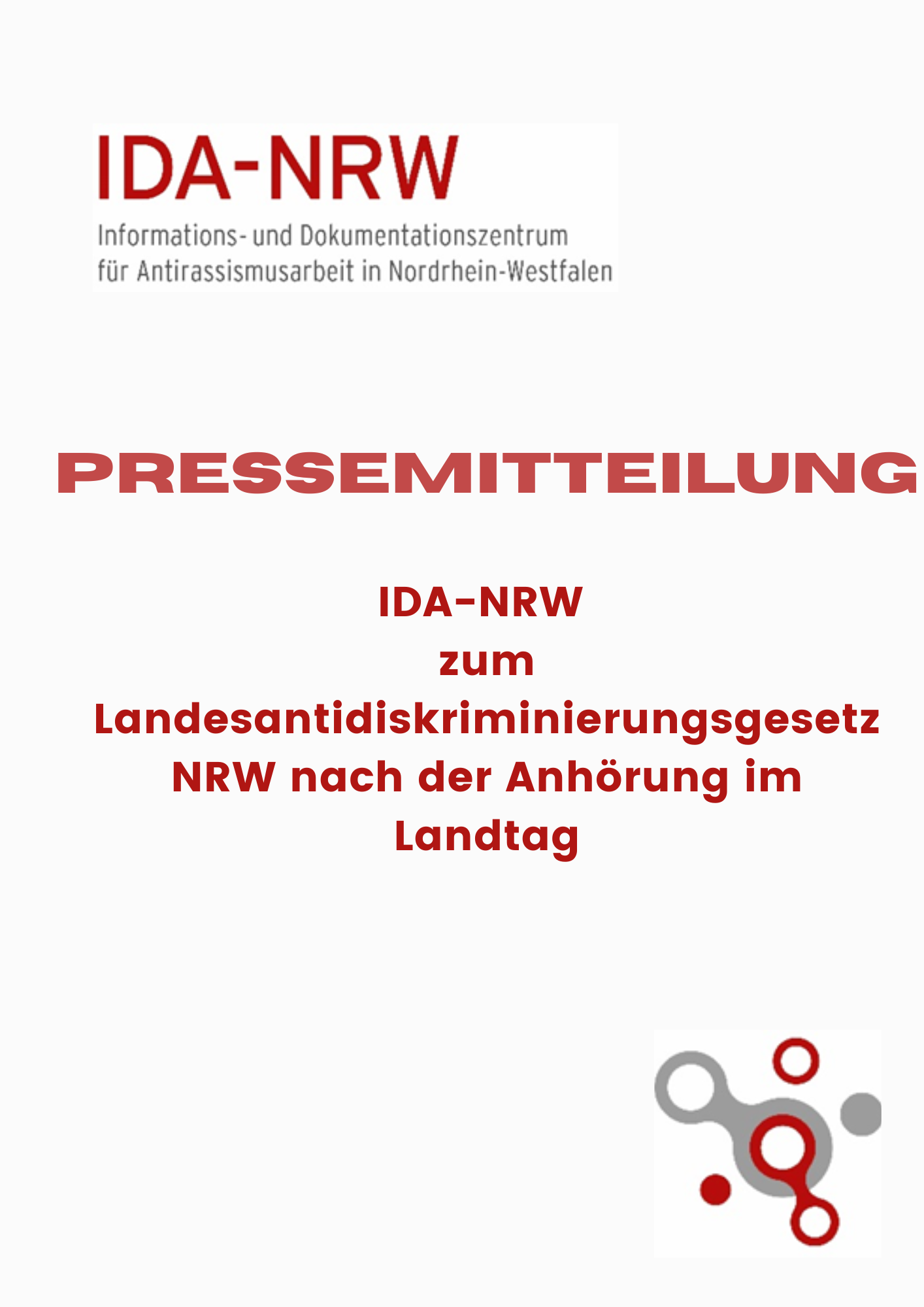 Pressemitteilung IDA-NRW LADG